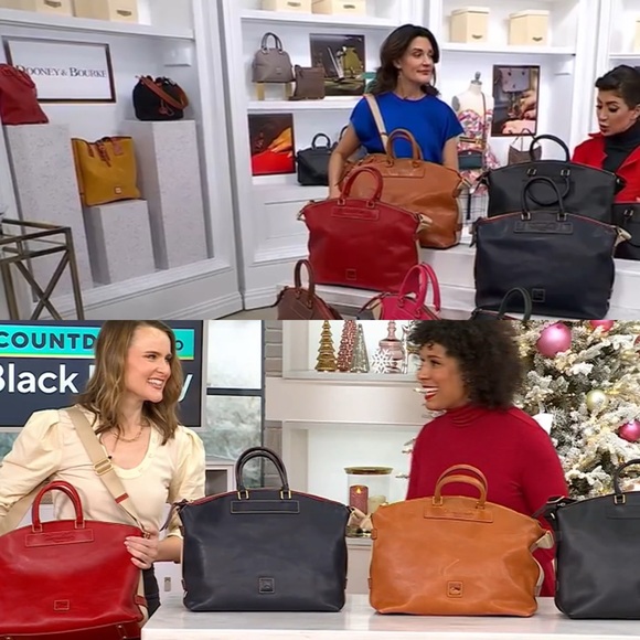 NWOT Dooney & Bourke Juliette weekender travel bag Vachetta Florentine leather - Picture 17 of 17